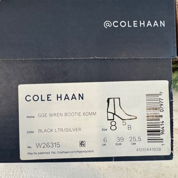 Cole Haan GGE Wren Bootie 60mm in Black Leather (Grand 360) - Picture 6 of 7